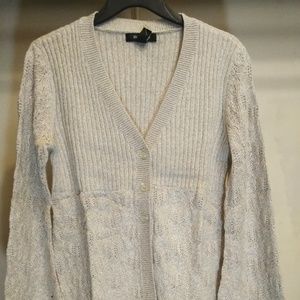 Style &CO Women's V-Neck Bell Sleeve Knit Cardigan